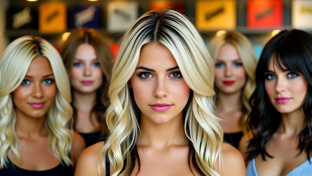 Iconic 90s layered hairstyles inspired by Rachel's haircuts on Friends in a retro coffee shop setting.