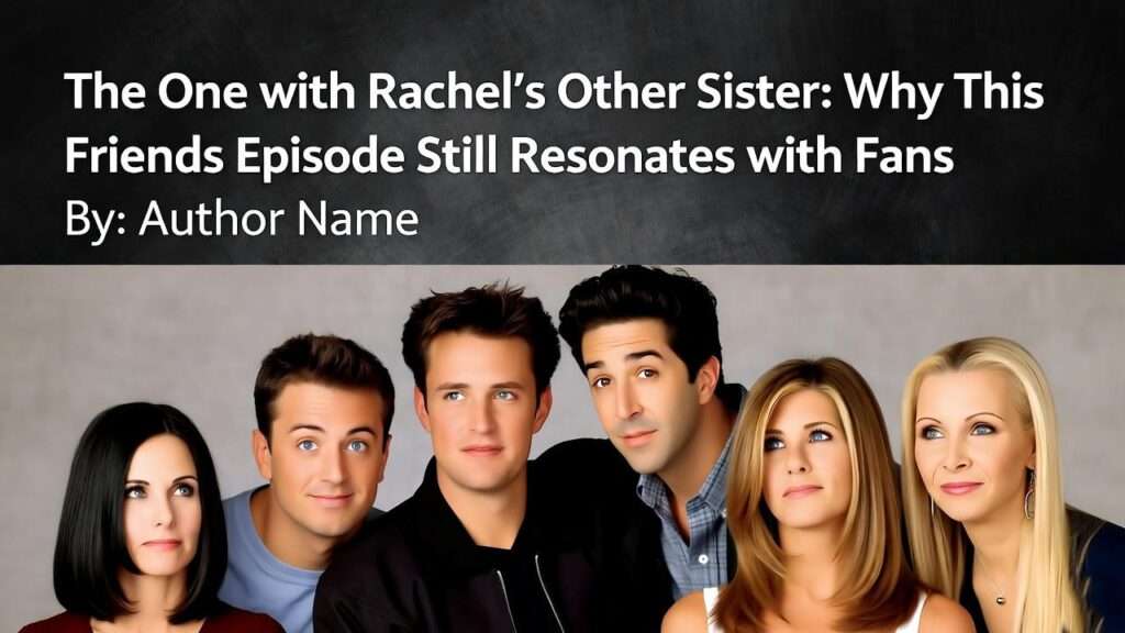 the one with rachel's other sister