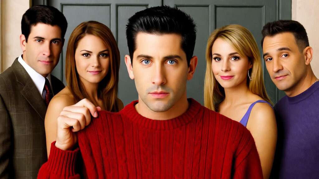 ross geller red sweater