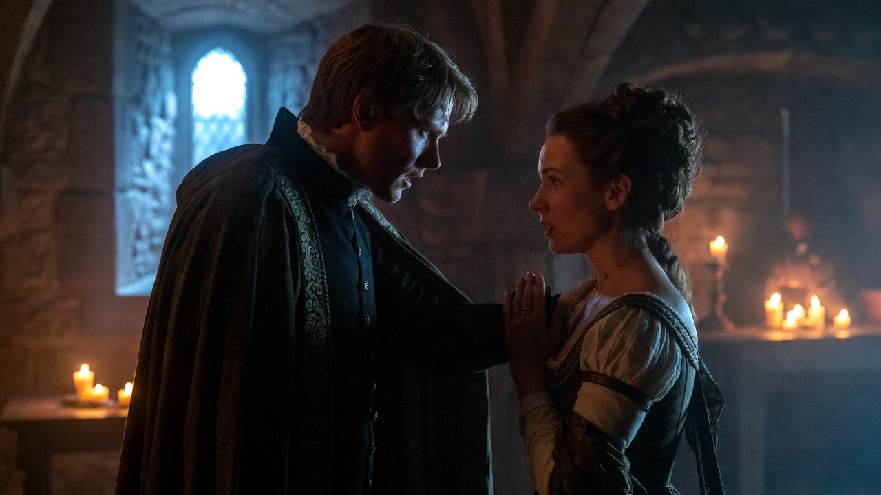 Ross warning Lady Macduff in Macbeth Act 4 emotional castle scene