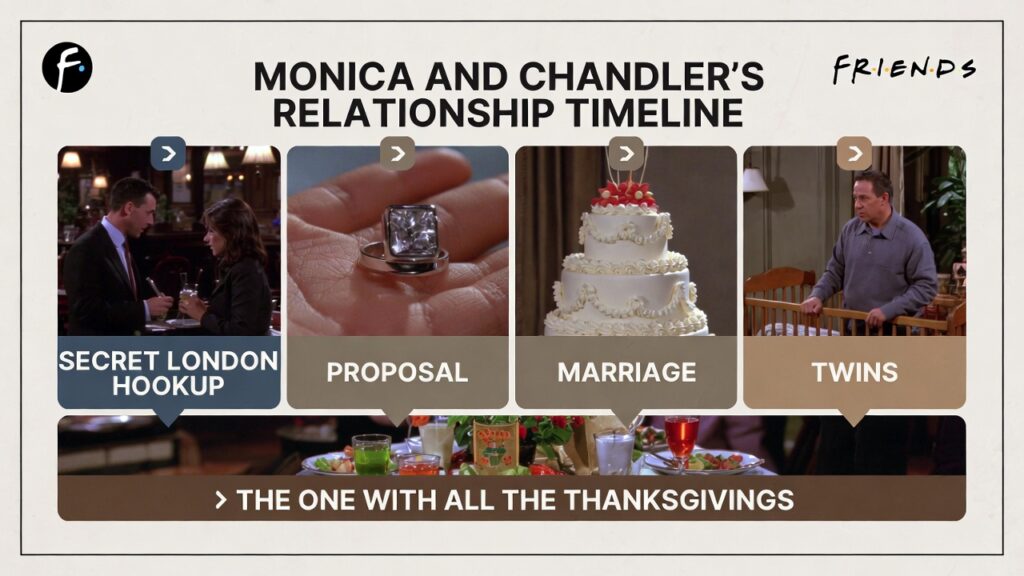 Monica and Chandler’s relationship timeline