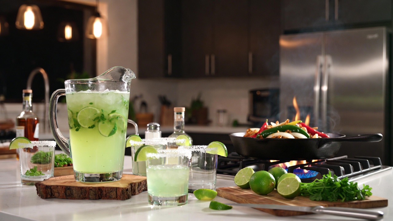 Homemade margaritas and fajitas inspired by Ross Geller's Friends dinner party scene 