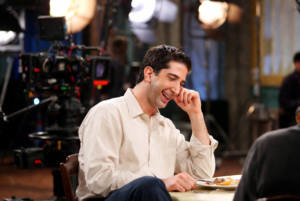 Behind the scenes look at filming the iconic Fine Ross I'm fine episode of Friends